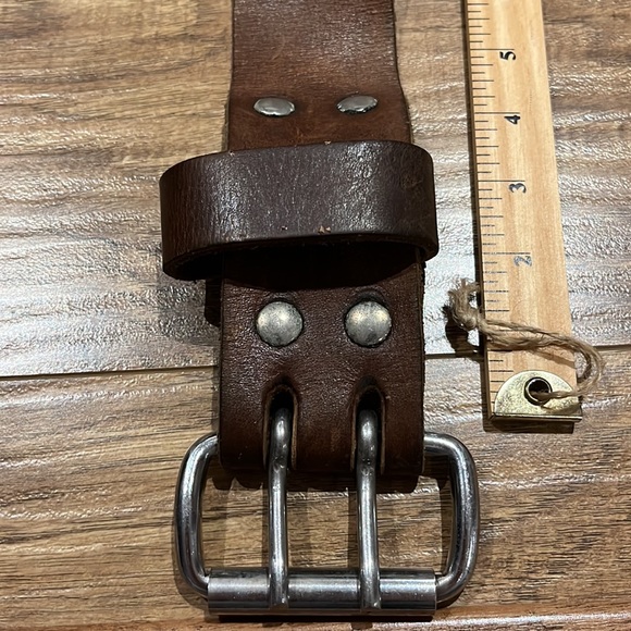 Clifford Lenox THE ORIGINAL // LEATHER LIFTING BELT // BROWN - Picture 5 of 13